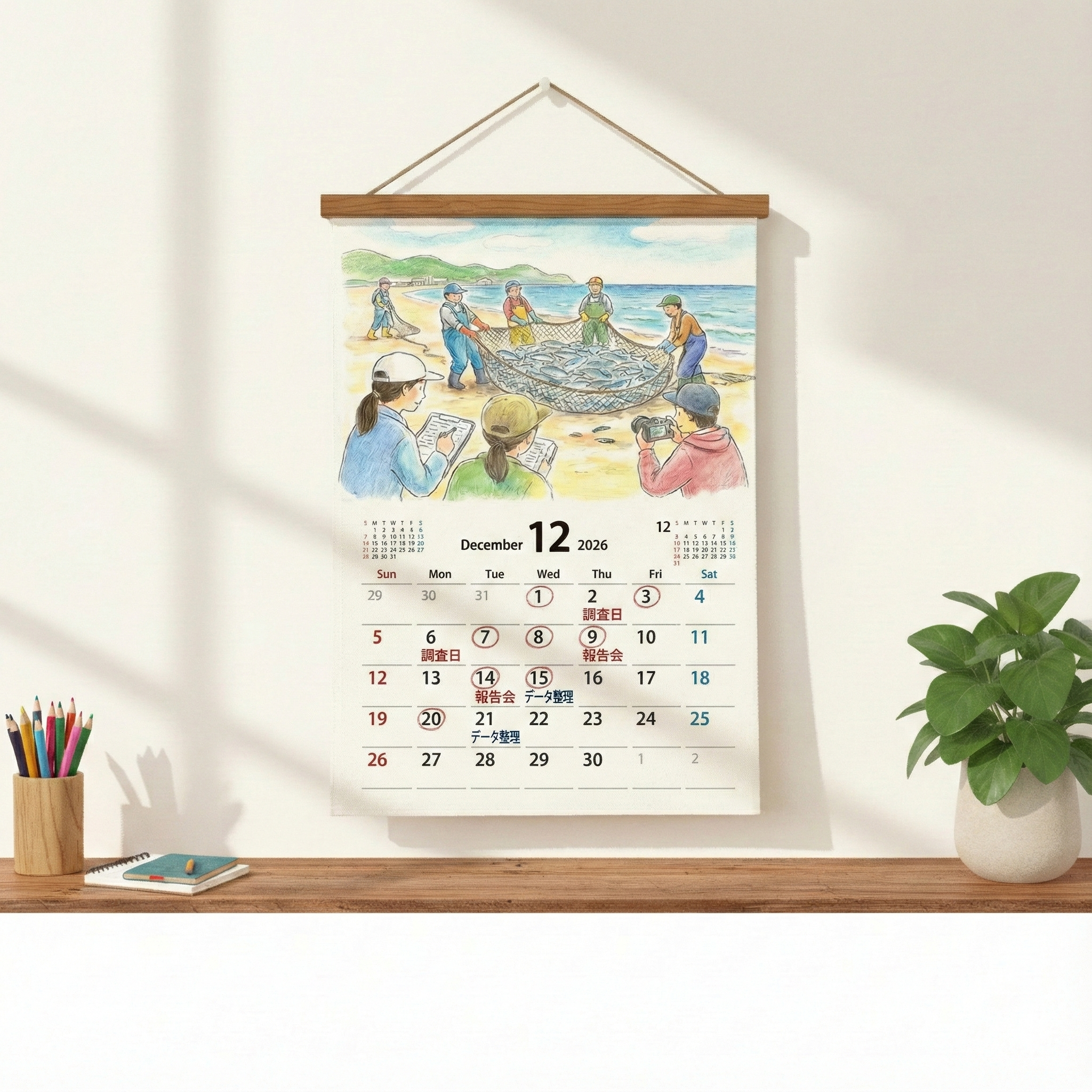 カレンダーのイラスト